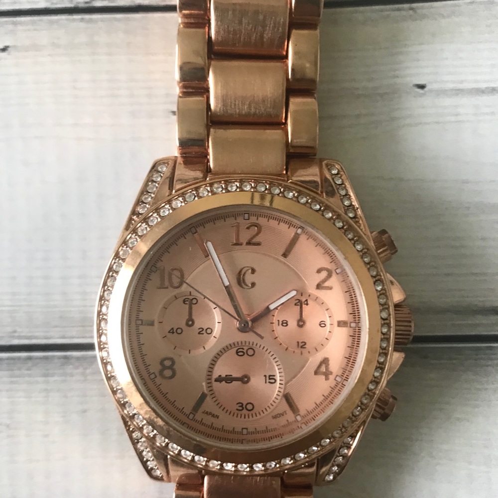 Rose Gold tone watch